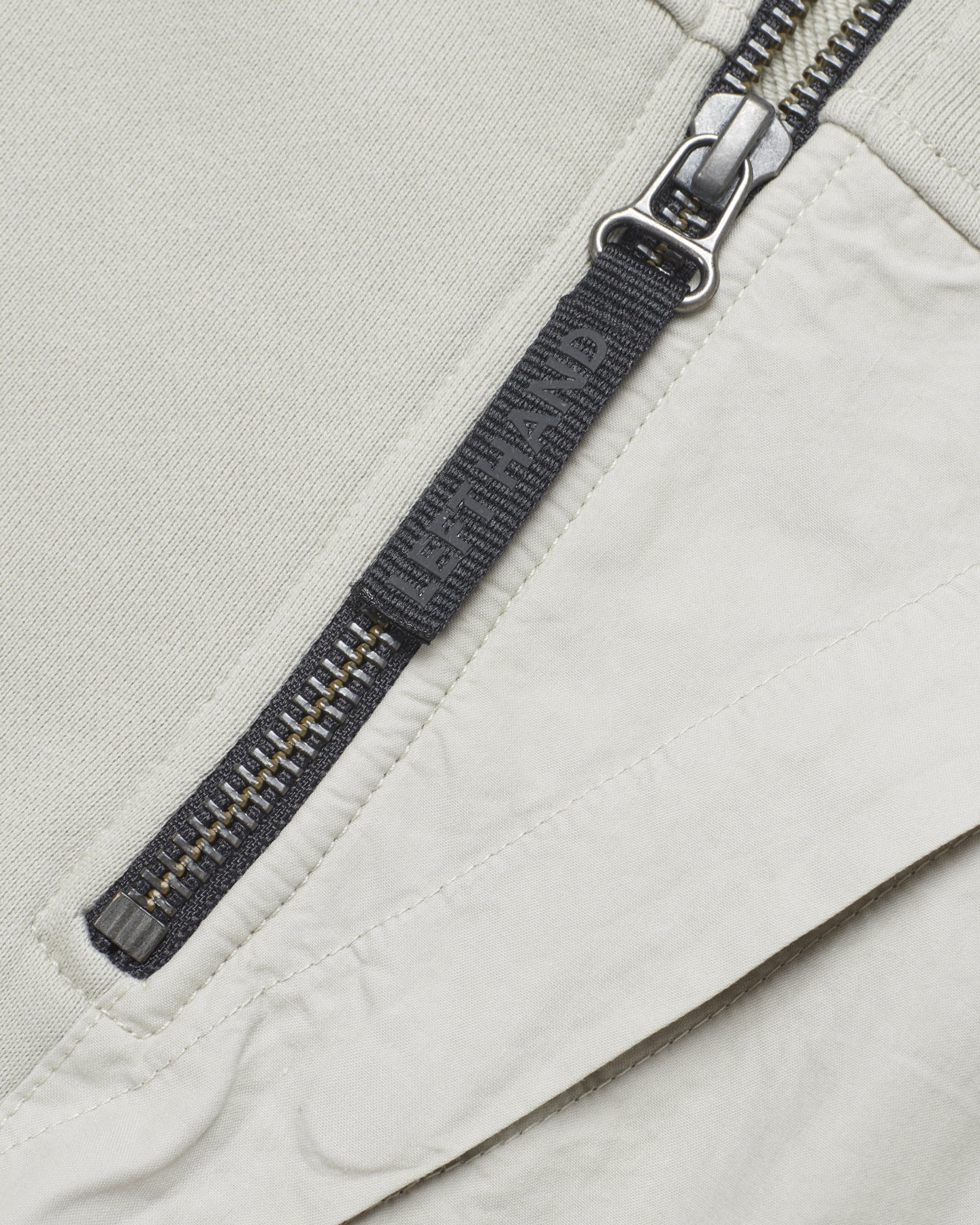 Left Hand Half Zip Sweat Stone