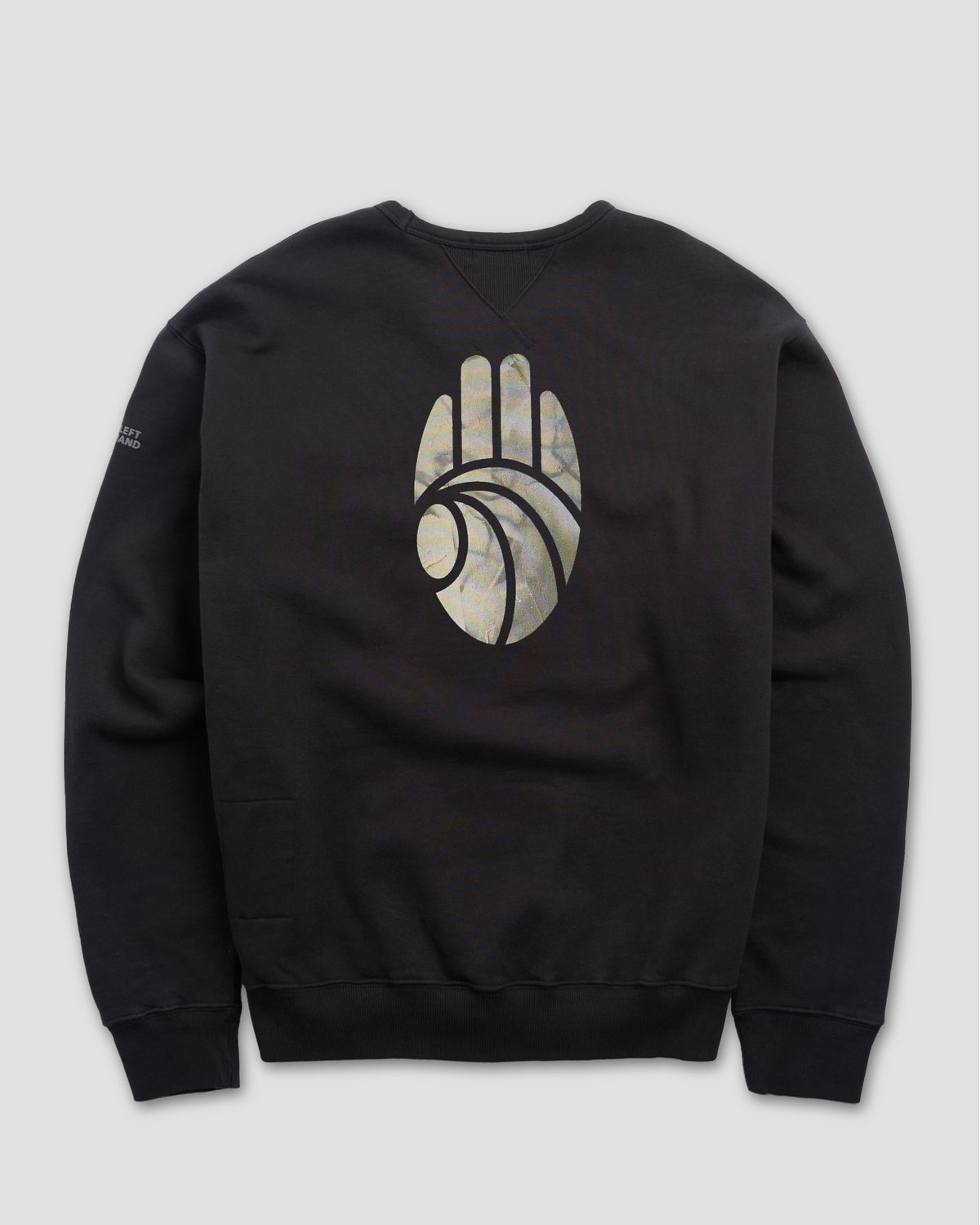Left Hand x JLH Hand Motif Crew Sweatshirt Caviar Left Hand