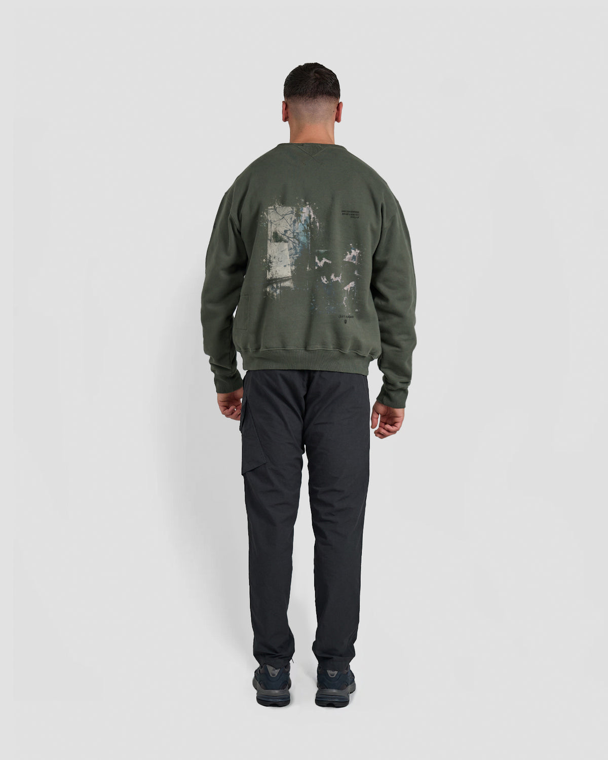 Left Hand x JLH Erosion Study Crew Sweatshirt Grape Leaf Left Hand