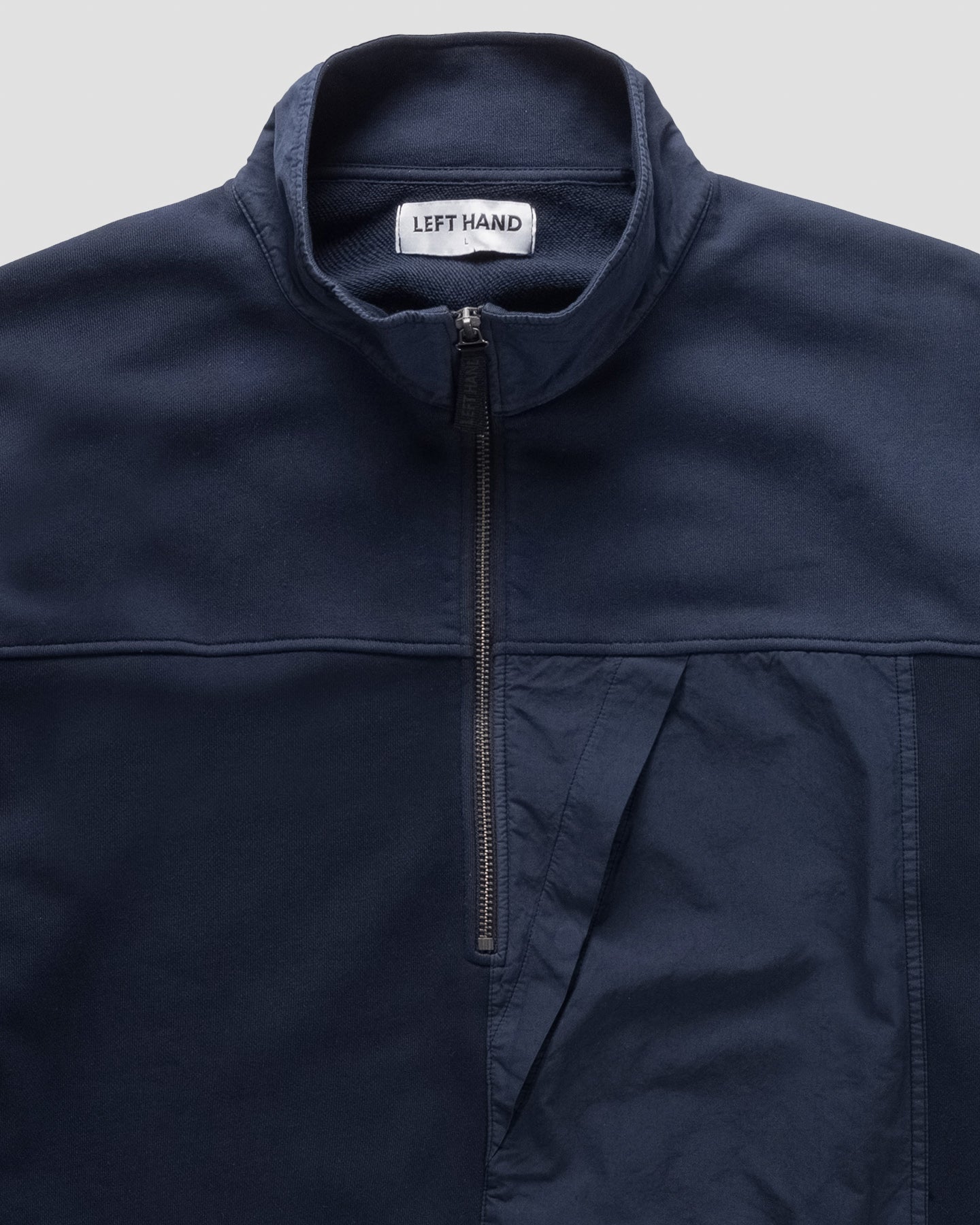Left Hand Half Zip Sweat Navy