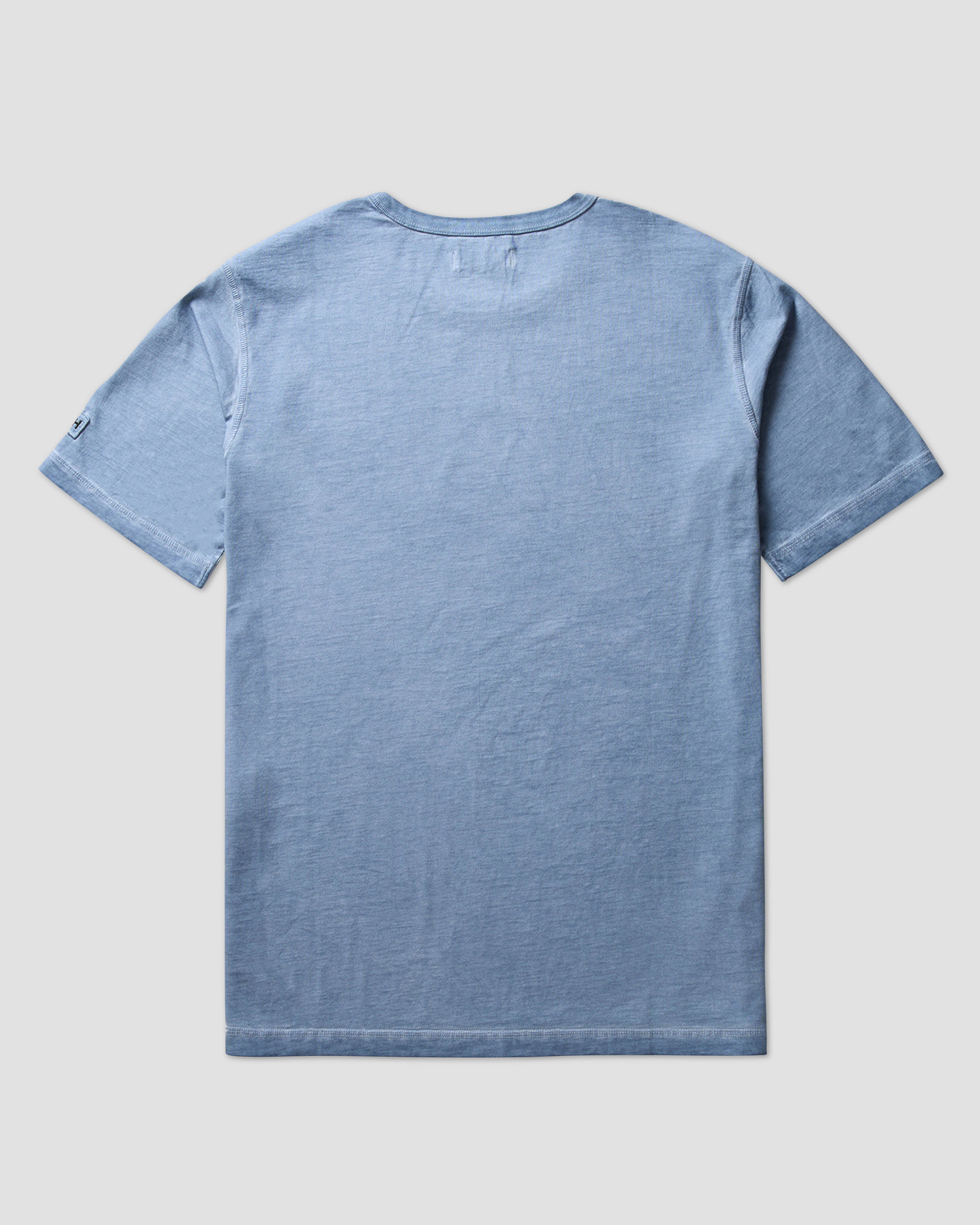 Left Hand Patch Tee Light Blue