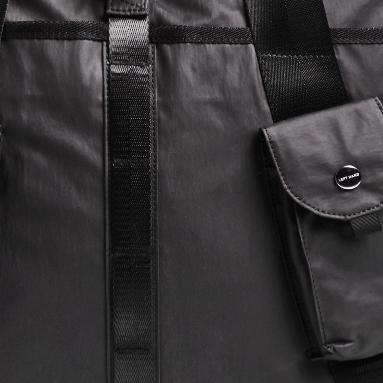 Left Hand Utility Tote Bag Black Left Hand