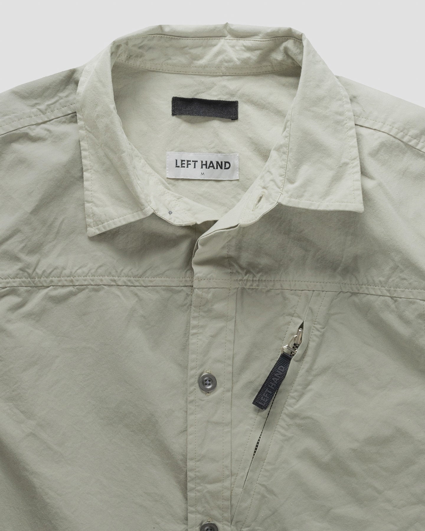Left Hand Zip Pocket Shirt Stone