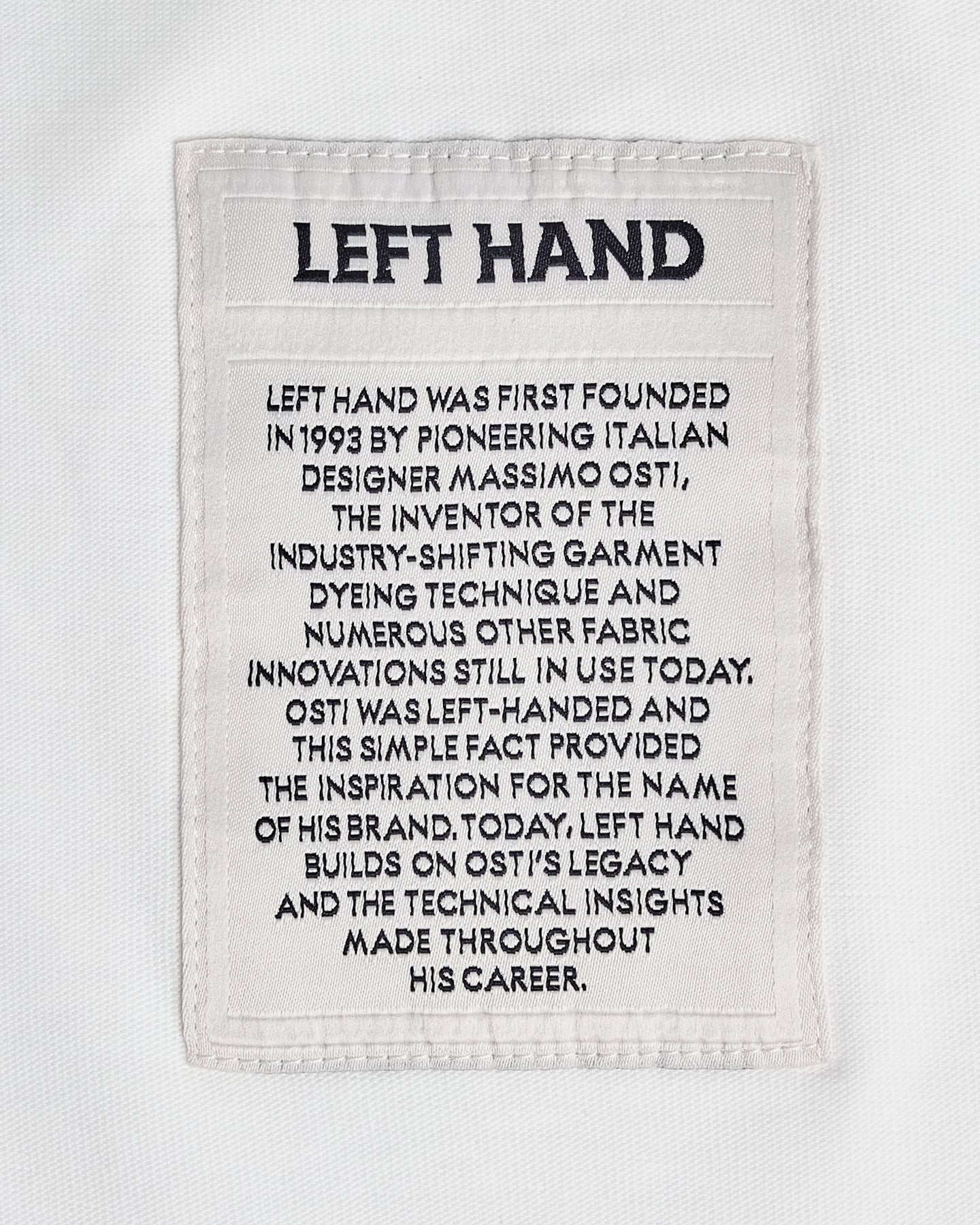 Left Hand Portofino Core T-Shirt White Left Hand