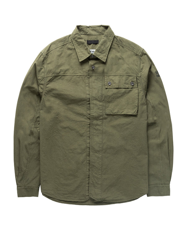 Left Hand Button Pocket Shirt Olive
