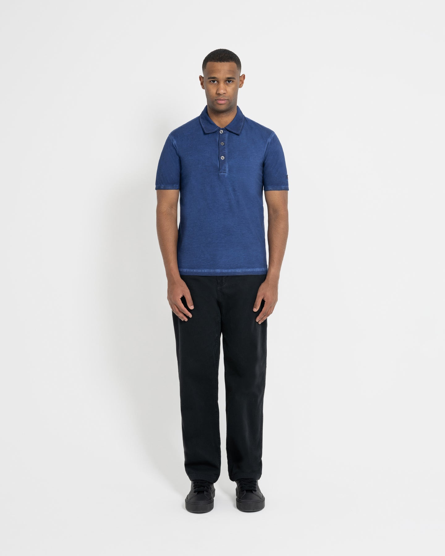 Left Hand Cold Dye Polo Navy