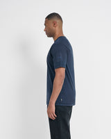Left Hand Contrast Panel Tee Navy