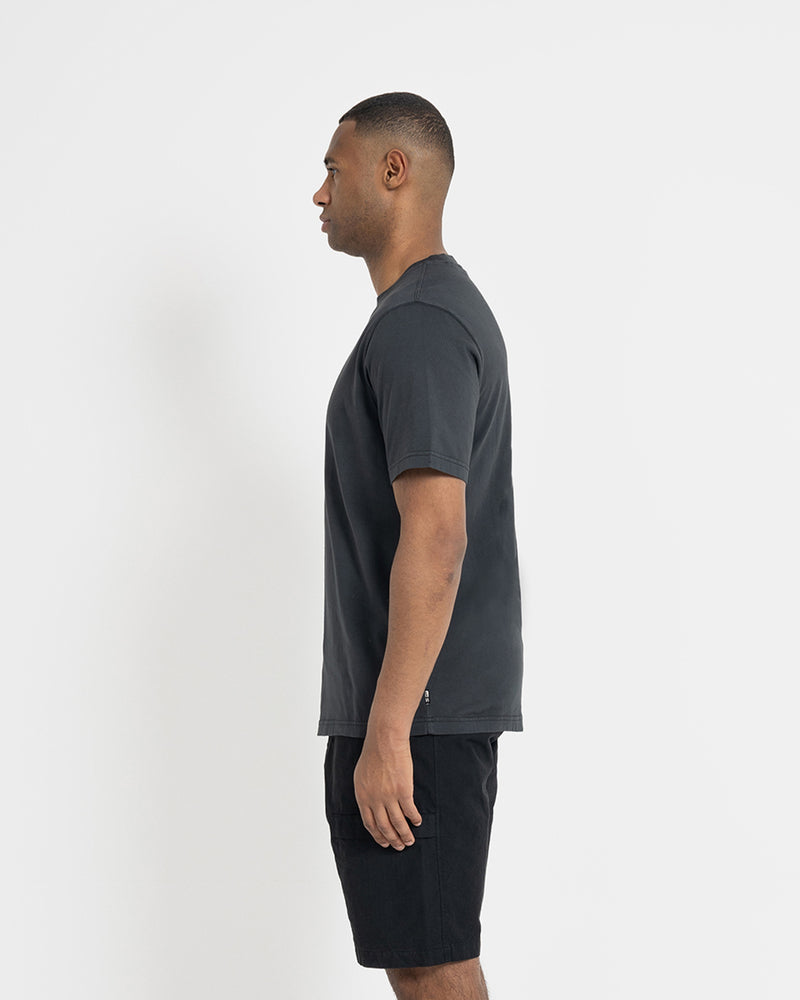 Left Hand Distressed Graphic Tee Black