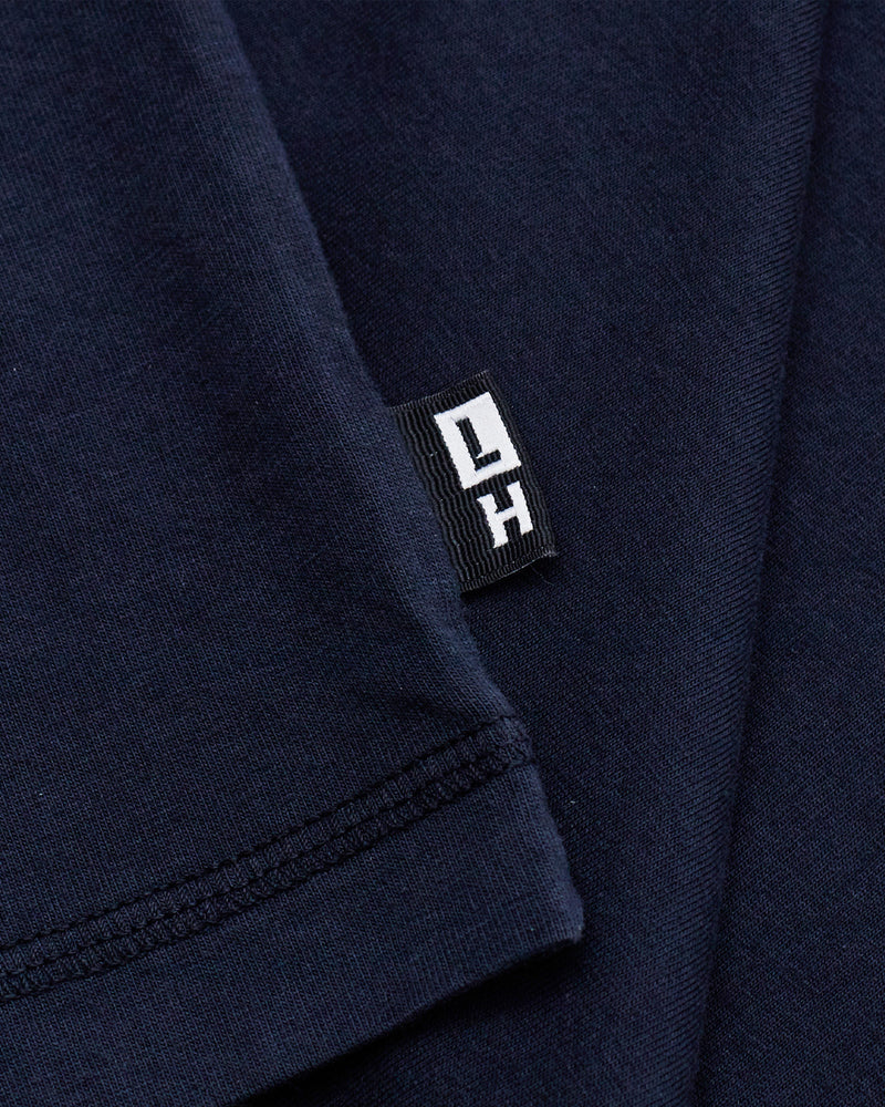Left Hand Contrast Panel Tee Navy