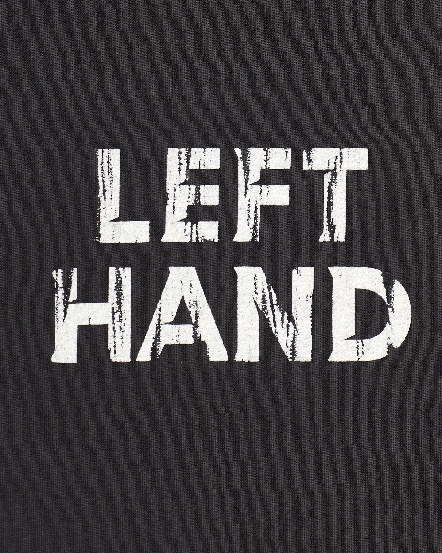 Left Hand Distressed Graphic Tee Black