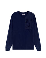 L/S Patch Pocket Tee Navy