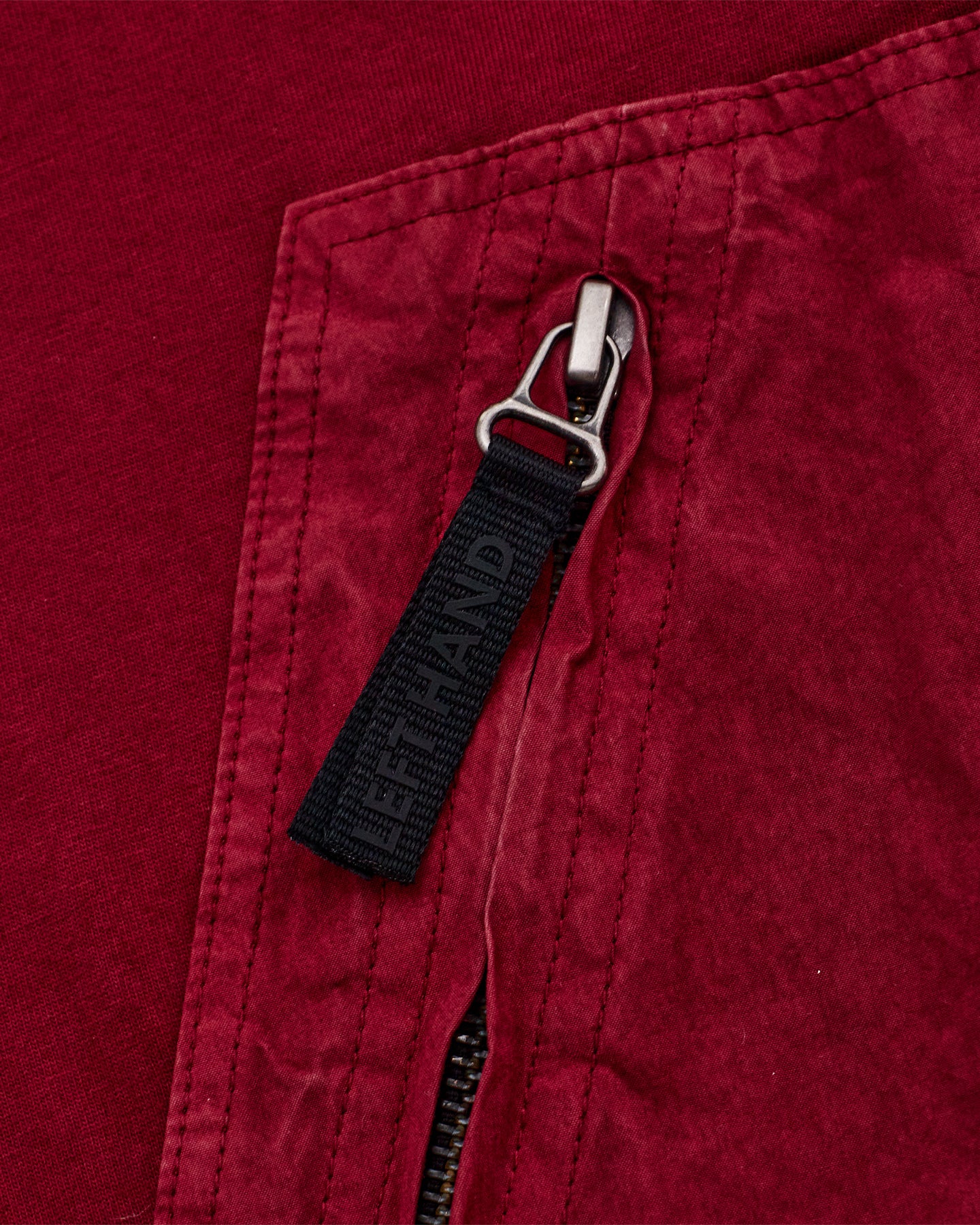 Left Hand L/S Pocket Tee Burgundy