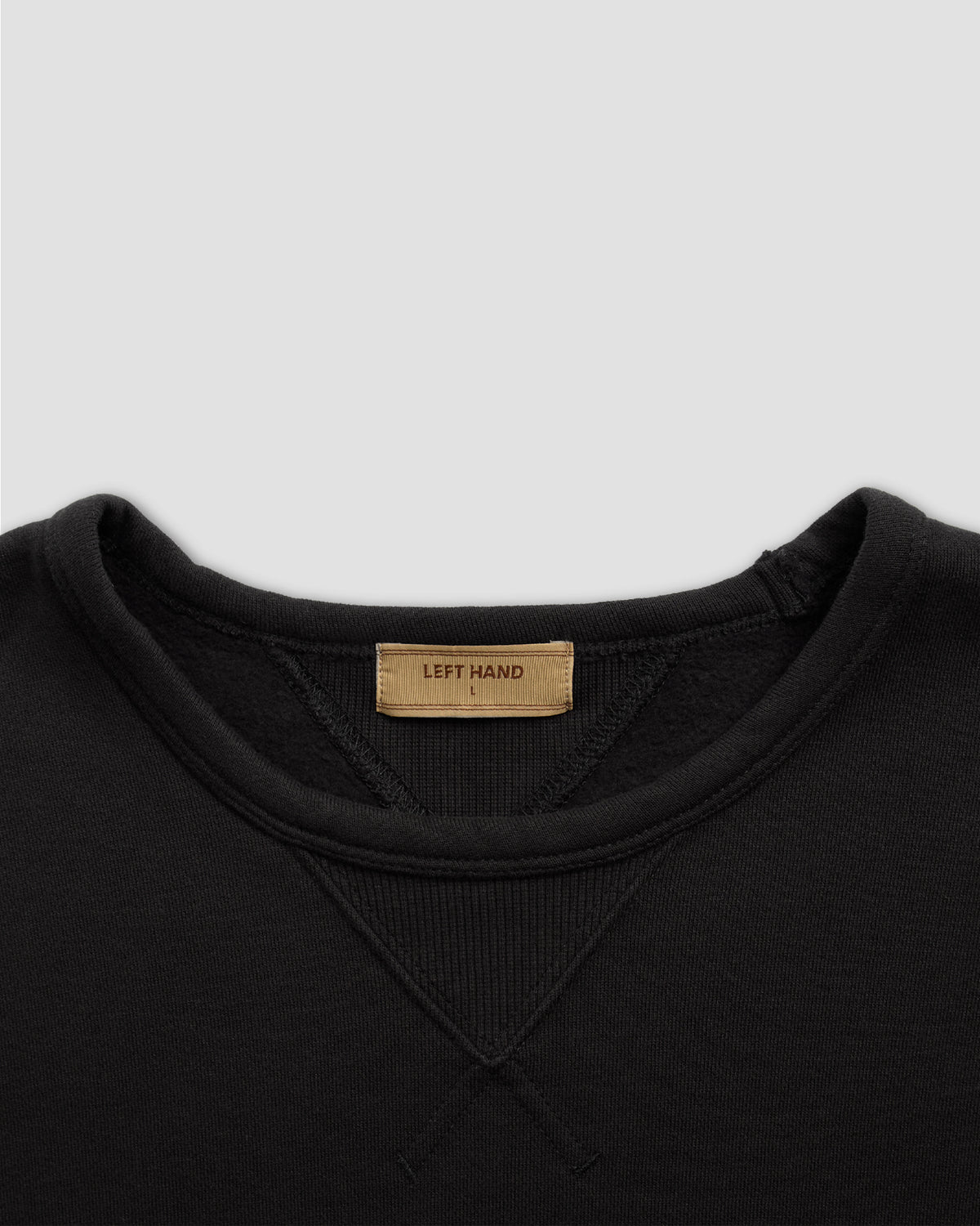 Left Hand x JLH Hand Motif Crew Sweatshirt Caviar Left Hand