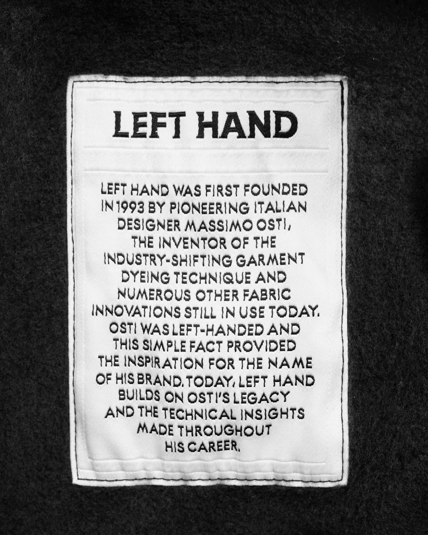 Left Hand Portofino Core Sweat Caviar Left Hand
