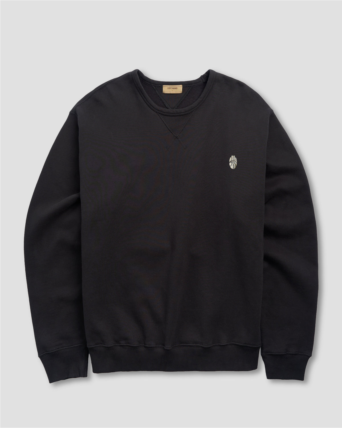 Left Hand x JLH Hand Motif Crew Sweatshirt Caviar Left Hand