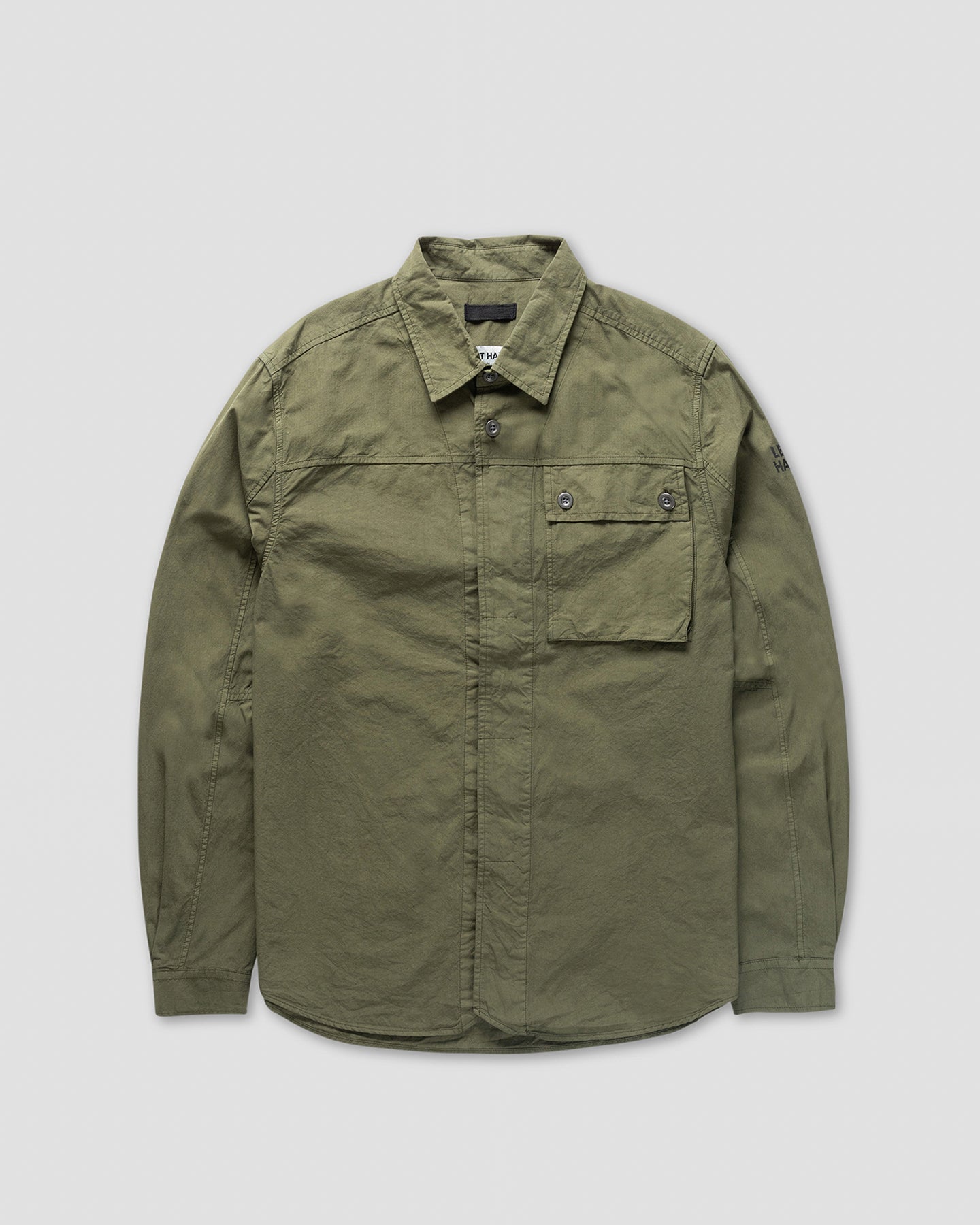 Left Hand Button Pocket Shirt Olive