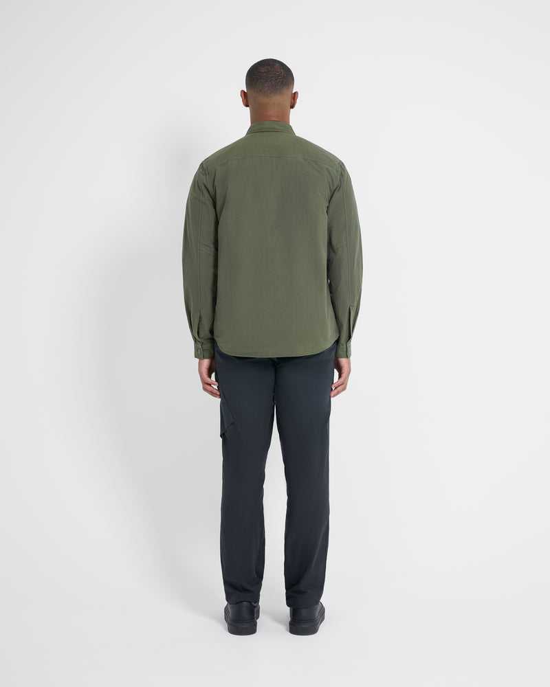 Left Hand Button Pocket Shirt Olive