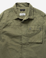 Left Hand Button Pocket Shirt Olive