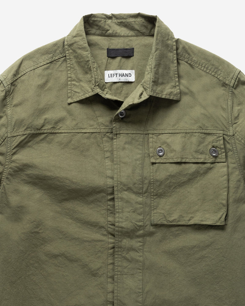 Left Hand Button Pocket Shirt Olive