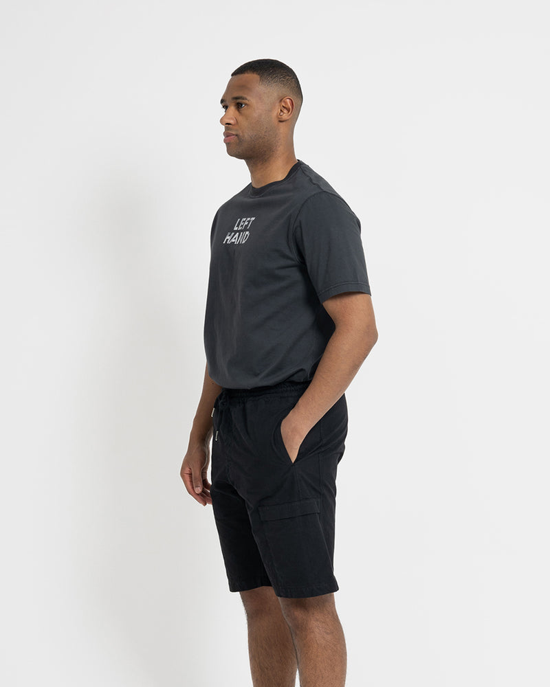 Left Hand Cargo Shorts Black