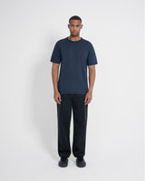 Left Hand Contrast Panel Tee Navy