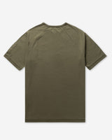 Left Hand Contrast Panel Tee Olive