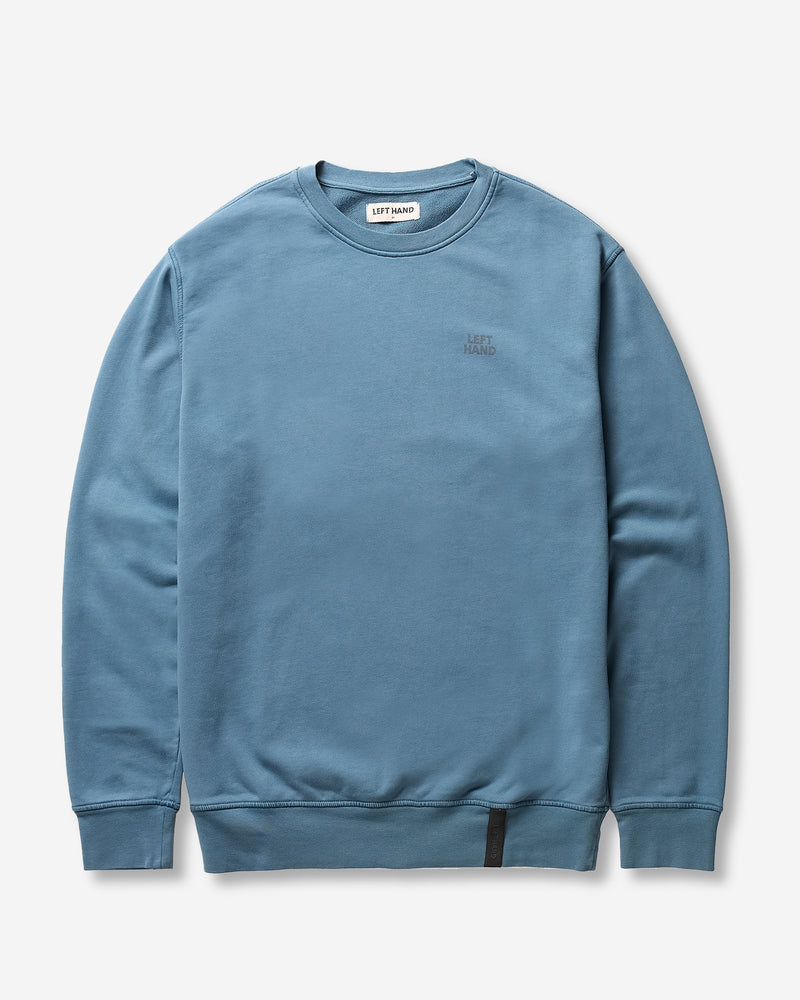 Left Hand Core Crew Sweat Mid Blue