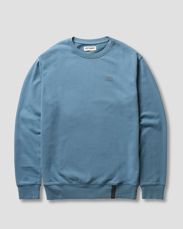 Left Hand Core Crew Sweat Mid Blue