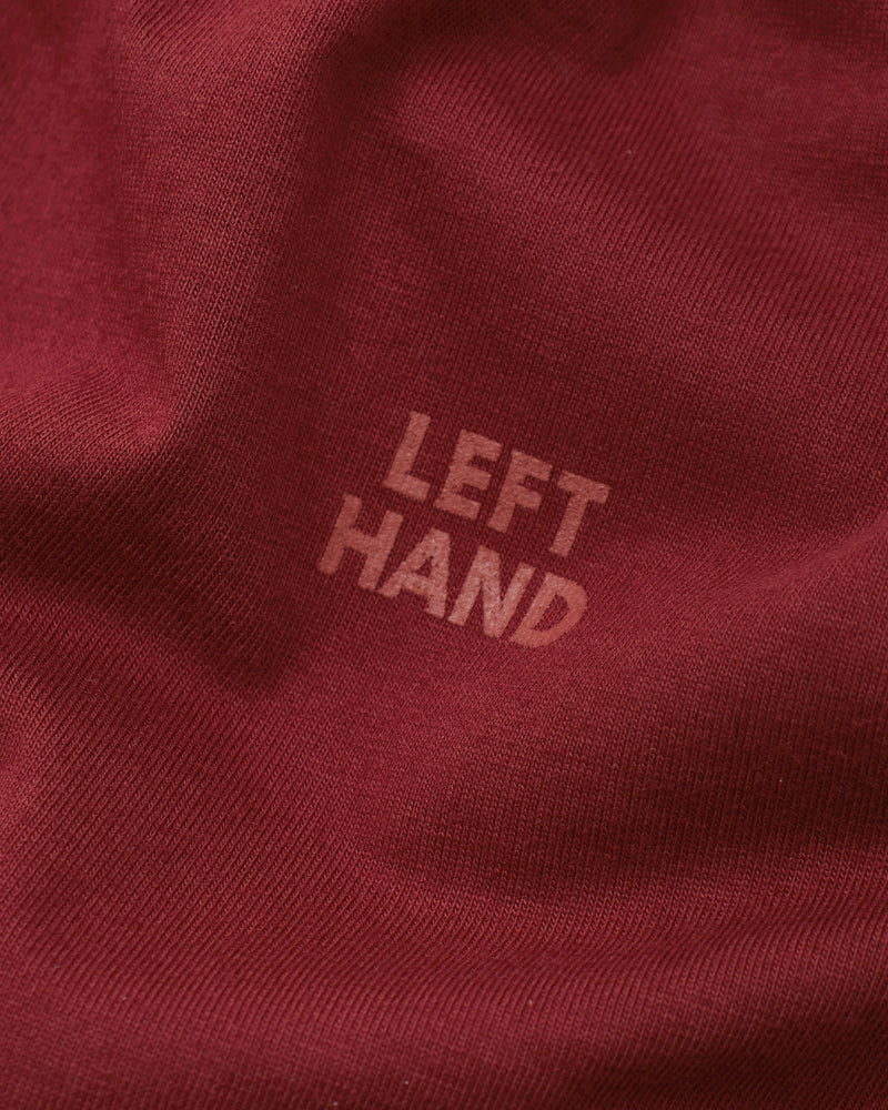 Left Hand Core Tee Burgundy