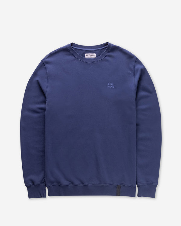 Left Hand Crew Sweatshirt Navy
