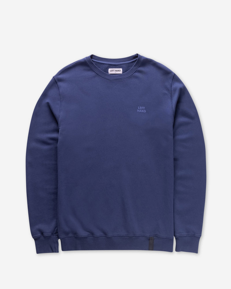 Left Hand Crew Sweatshirt Navy
