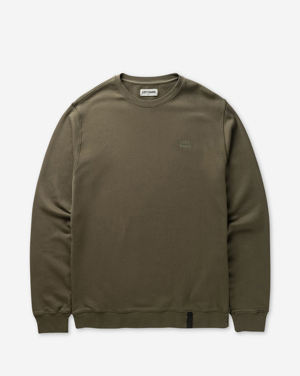 Left Hand Crew Sweatshirt Olive