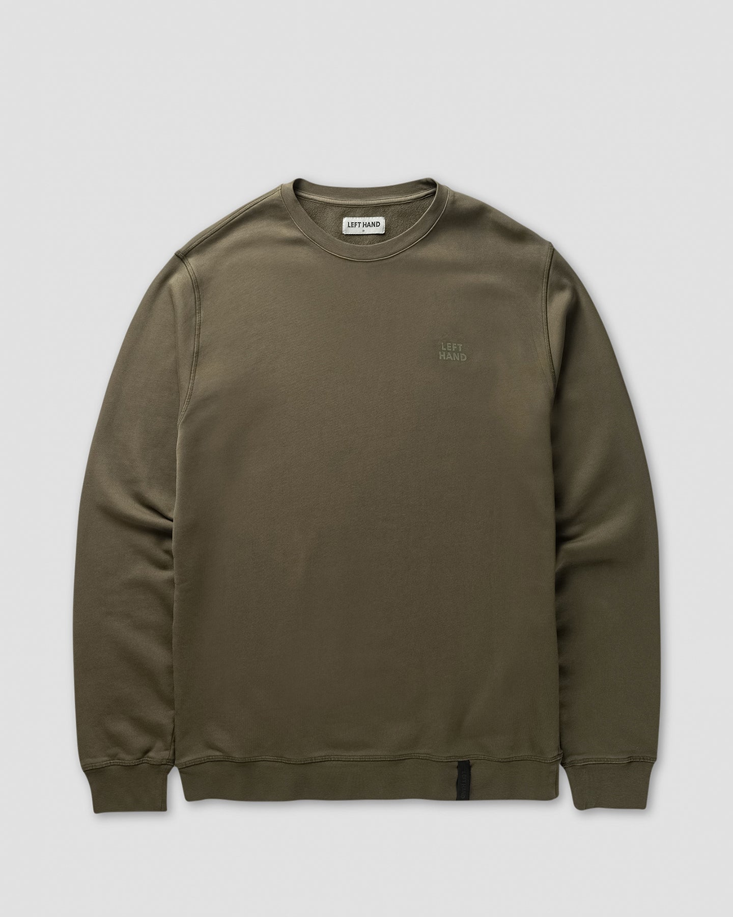 Left Hand Crew Sweatshirt Olive