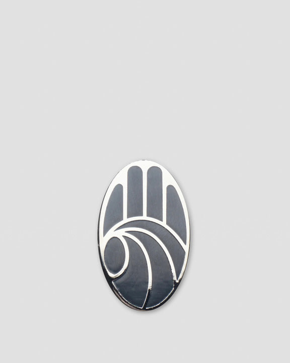 Left Hand Enamel Badge Black