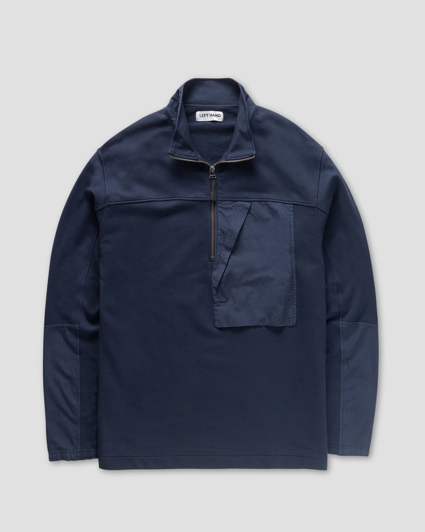 Left Hand Half Zip Sweat Navy