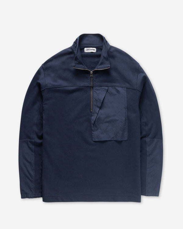 Left Hand Half Zip Sweat Navy