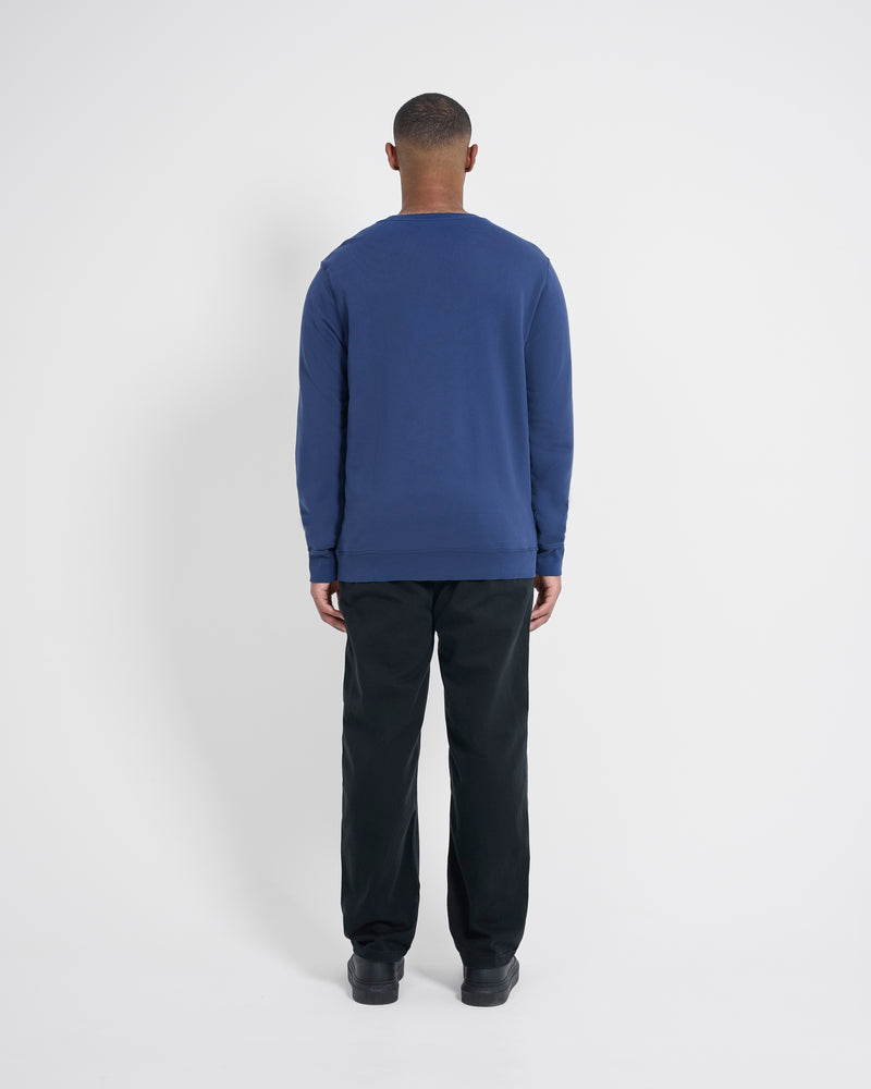 Left Hand Crew Sweatshirt Navy