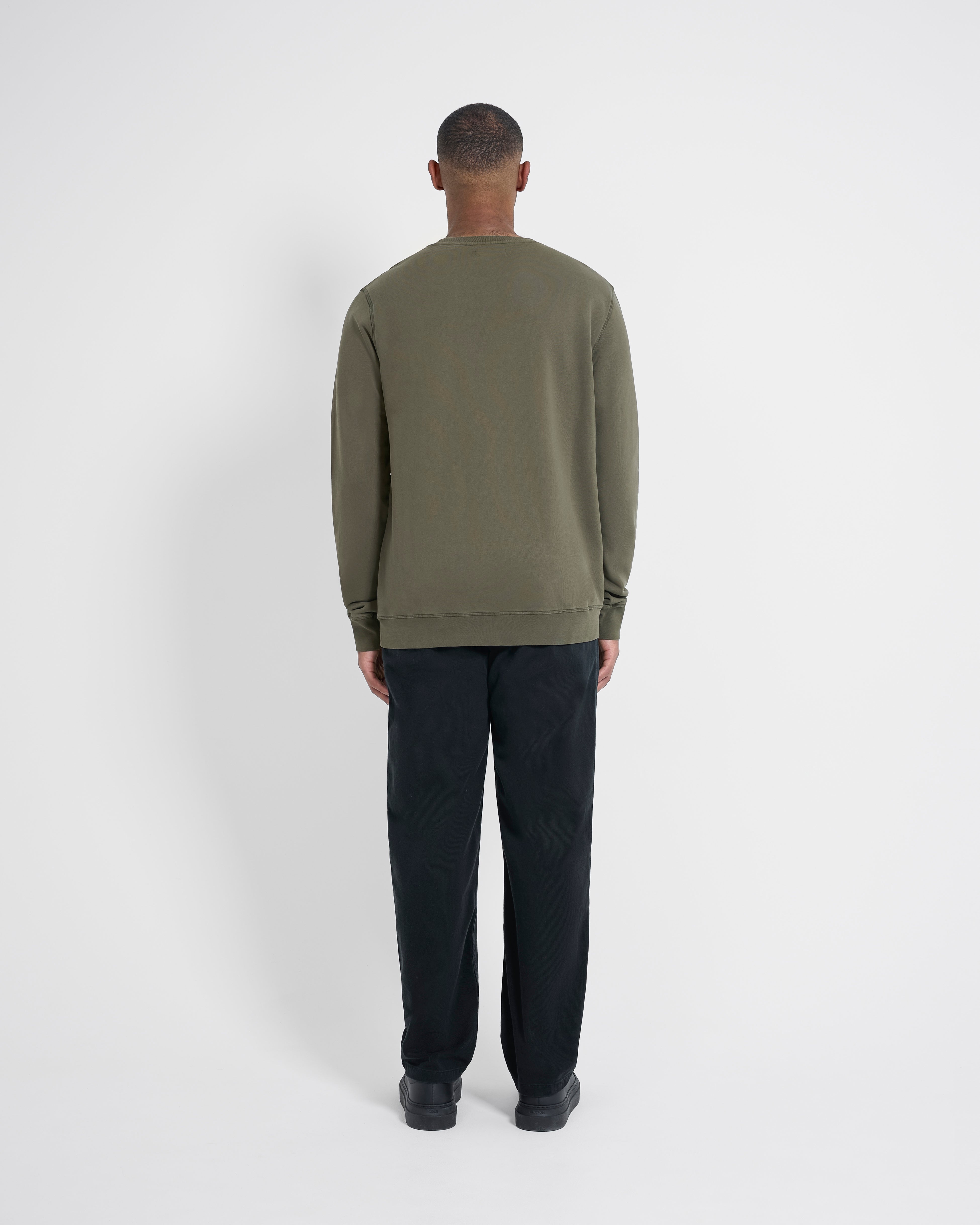 Left Hand Crew Sweatshirt Olive