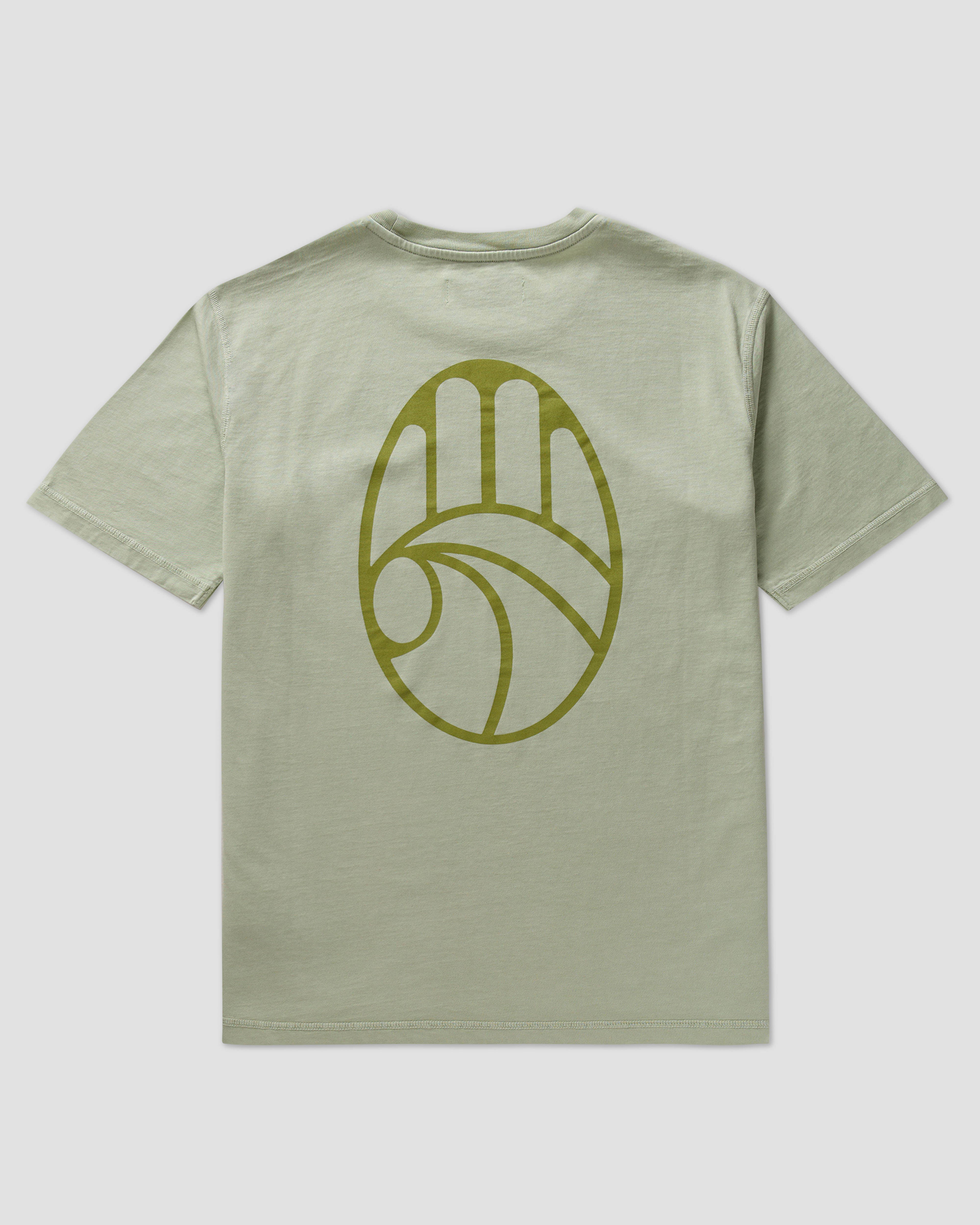 Left Hand Hand Tee Light Green