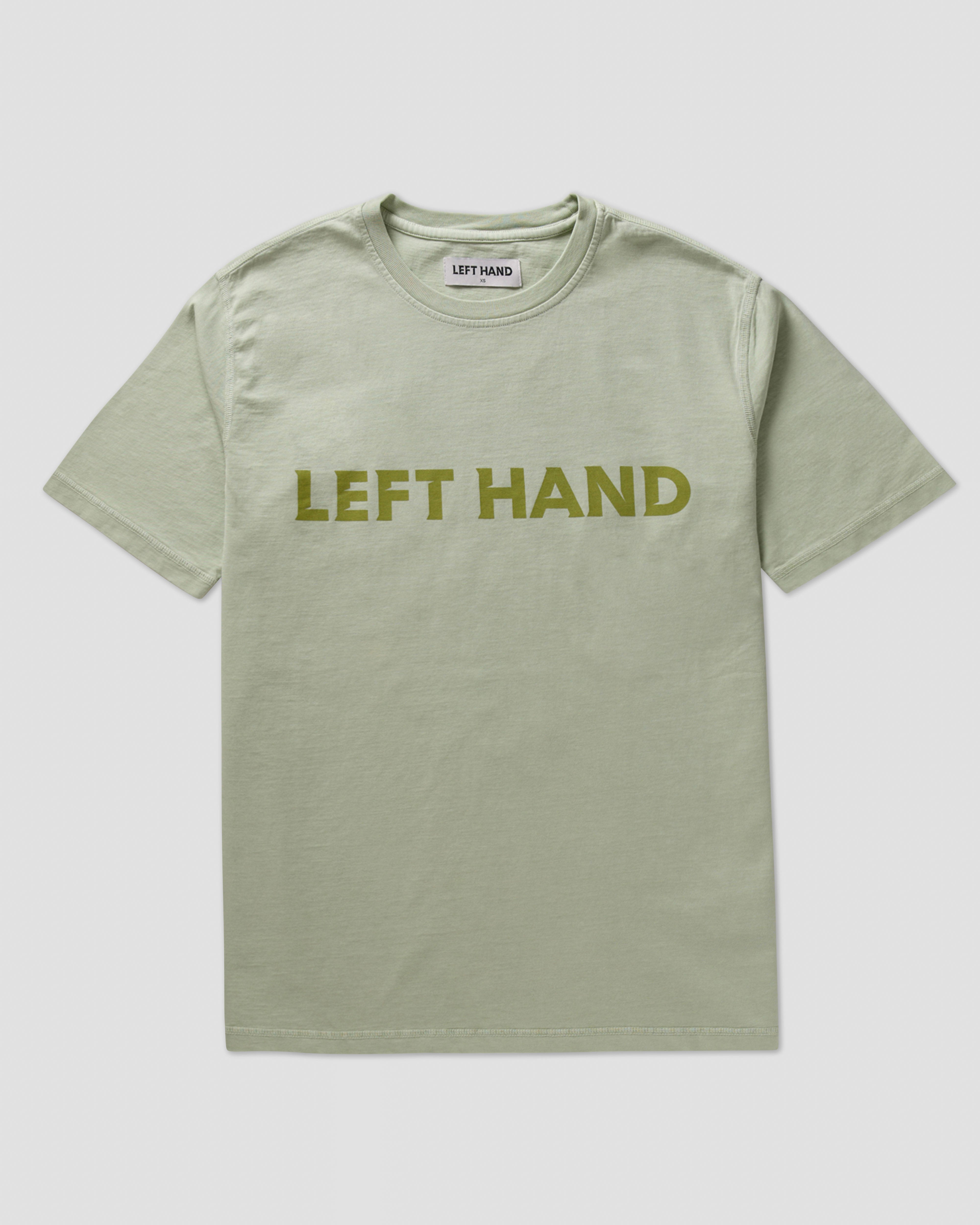 Left Hand Hand Tee Light Green