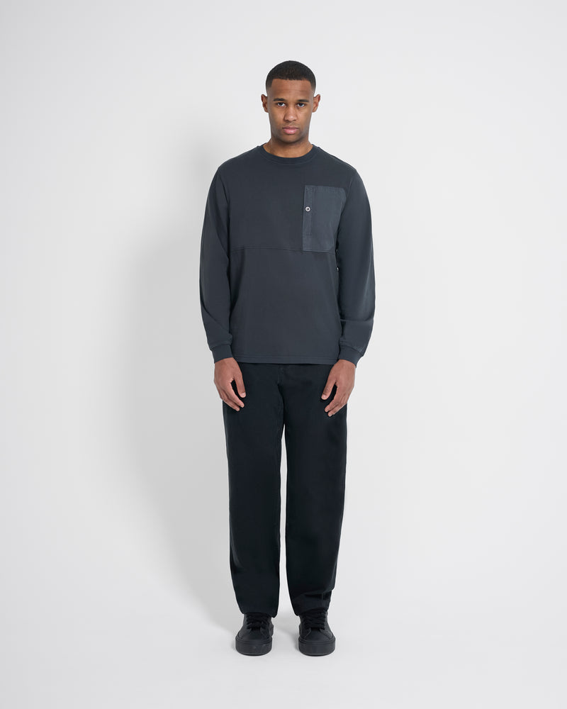 Left Hand L/S Pocket Tee Black