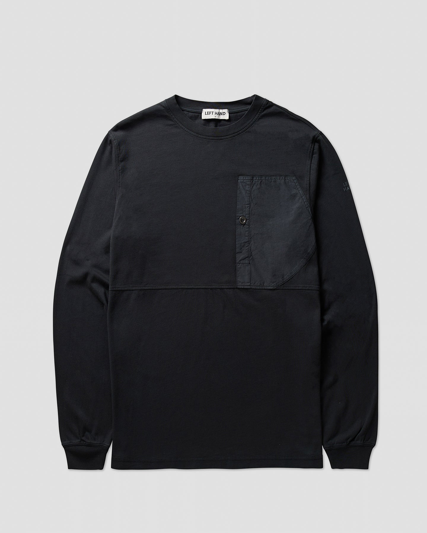 Left Hand L/S Pocket Tee Black