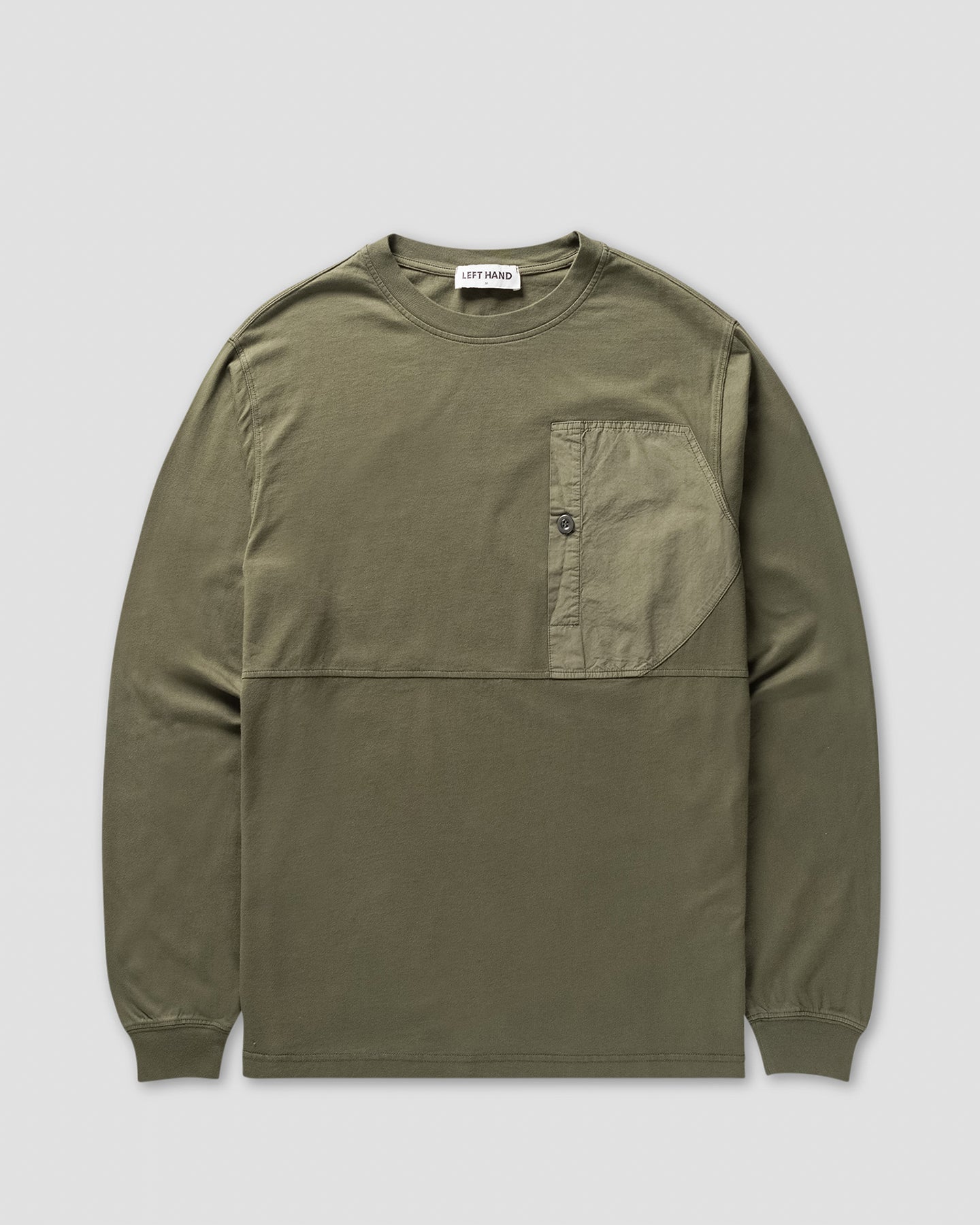 Left Hand L/S Pocket Tee Olive