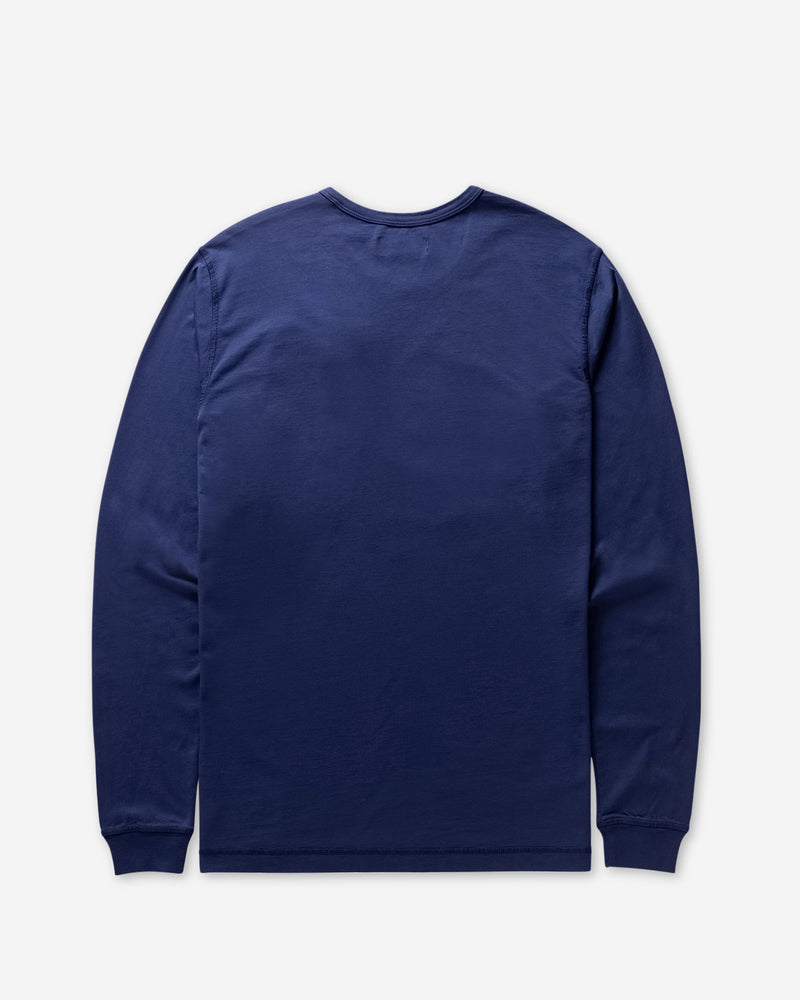 Left Hand L/S Patch Pocket Tee Navy