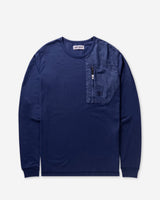 Left Hand L/S Patch Pocket Tee Navy