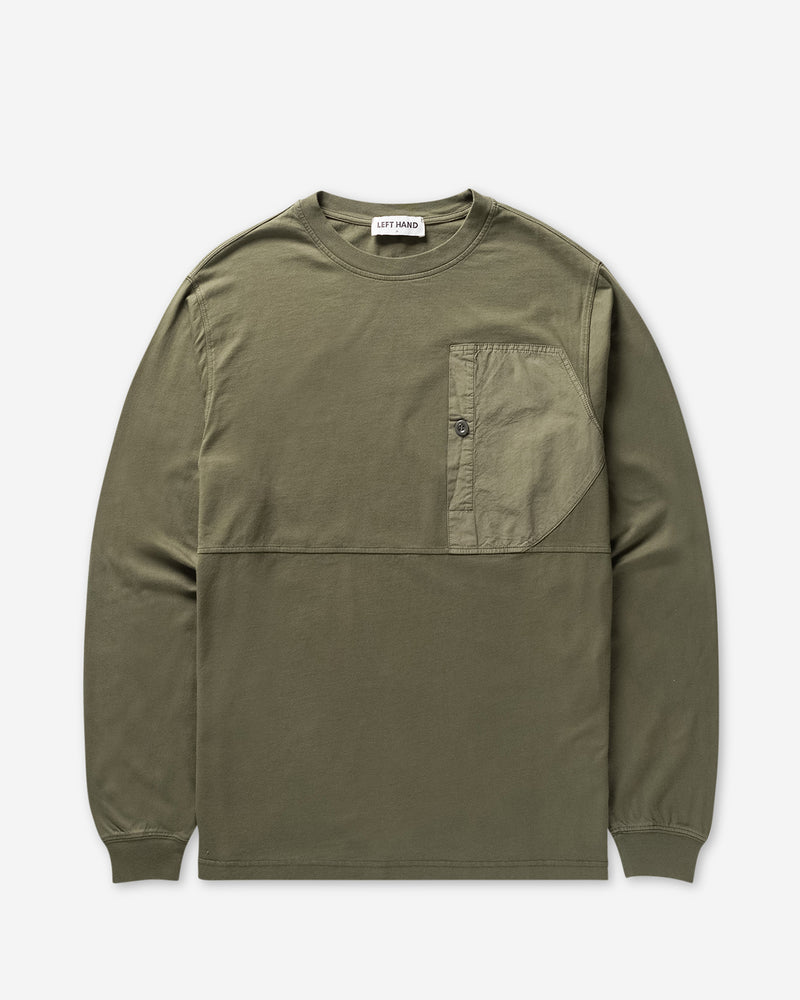 Left Hand L/S Pocket Tee Olive