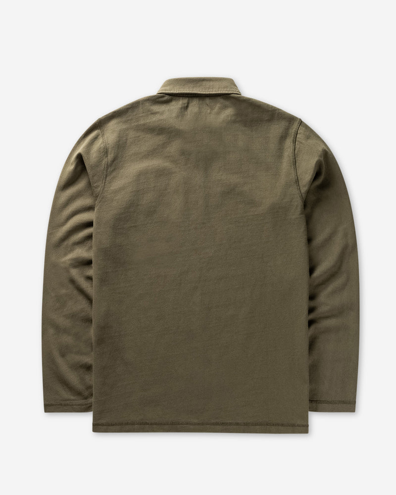 Left Hand L/S Polo Olive