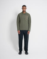 Left Hand L/S Polo Olive