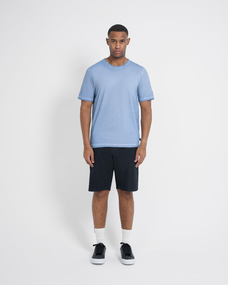 Left Hand Patch Tee Light Blue