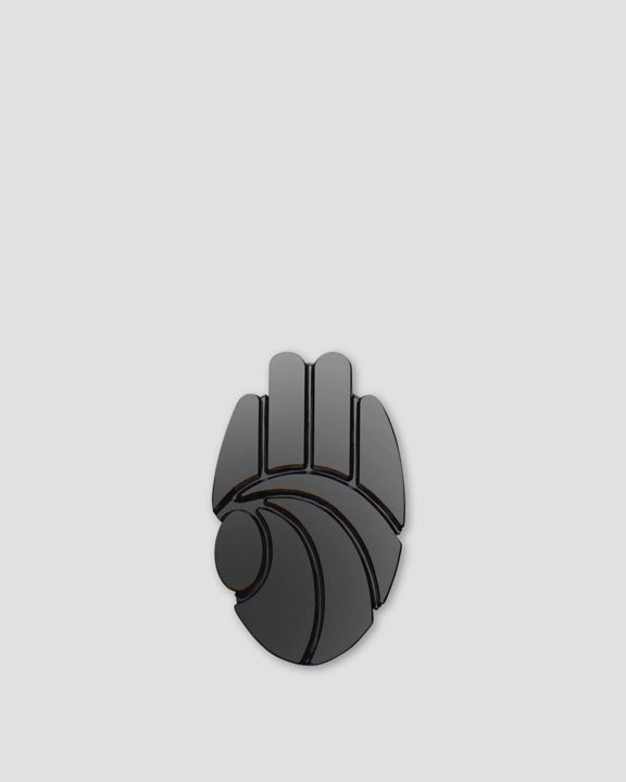 Left Hand Pin Badge Black